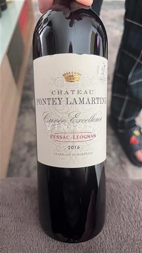 Bordeaux Pessac-Léognan Château Ponteylamartine Excellence 2016