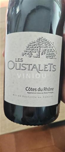 Vin Rouge sec Les Oustalets 2022 France Vallée du Rhône Côtes-du-rhône