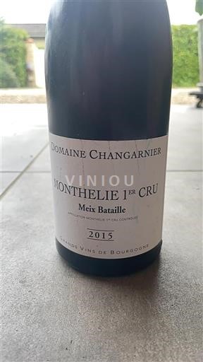Borgogna Monthélie Premier Cru Domaine Changarnier Meix Bataille 2015