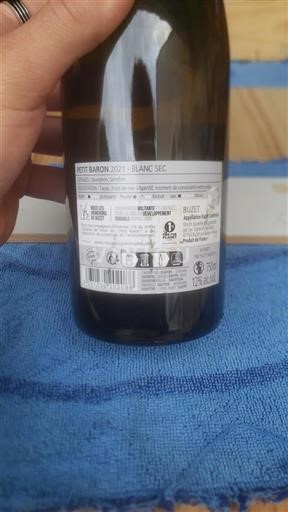 Vin Blanc sec Petit Baron Les Vignerons de Buzet 2021 France Sud-Ouest Buzet