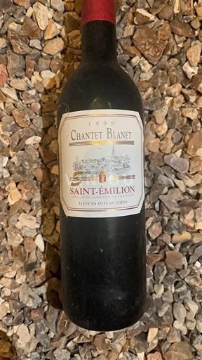 Bordeaux Saint-Émilion Château Chantet Blanet 1999