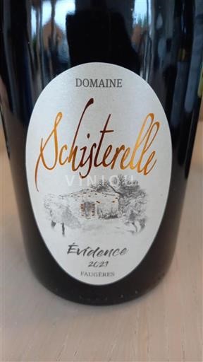 Languedoc Faugères Domaine Schisterelle Évidence 2021