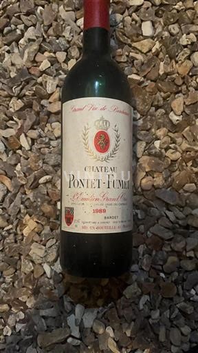 Bordeaux Saint-Émilion Grand Cru Grand Cru Château Pontetfumet 1989