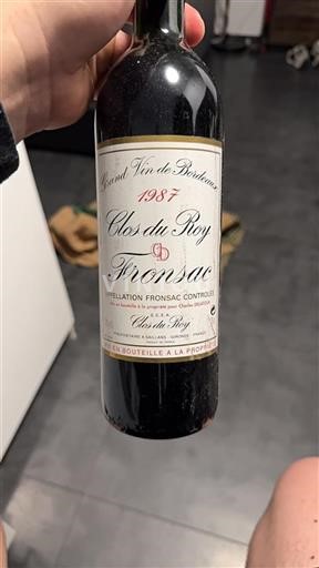 Bordeaux Fronsac Clos Du Roy 1987