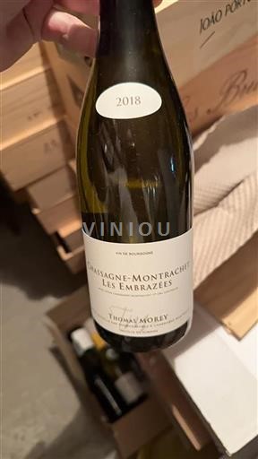 Bourgogne Chassagne-montrachet Premier Cru Thomas Morey Les Embraz%c3%a9es 2018