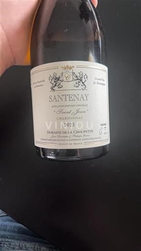 Bourgogne Santenay Domaine La Choupette Saint Jean 2023
