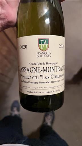 Bourgogne Ospecificerad Premier Cru François Allaines Les Chaum%c3%a9es 2020