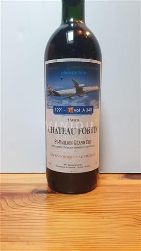 Bordeaux Saint-Émilion Grand Cru Château Fortin 1989