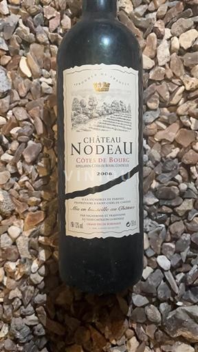 Bordeaux Côtes-de-bourg Château Nodeau 2006