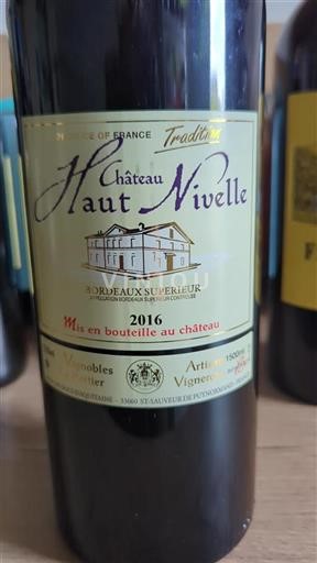 Bordeaux Bordeaux supérieur Château Haut Nivelle Tradition 2016