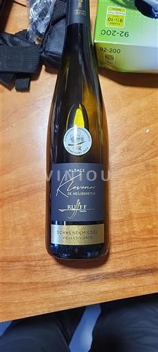 Alsácia Klevener-de-heiligenstein Domaine Ruff Schwendelhiesel Vieilles Vignes 2024