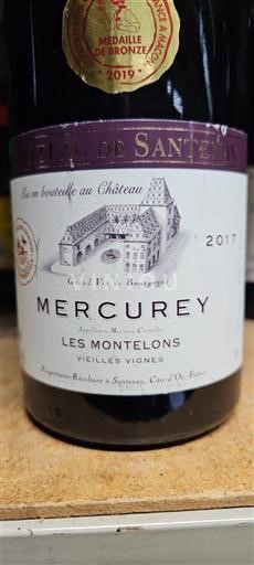 Burgund Mercurey Château Santenay Les Montelons Vieilles Vignes 2017