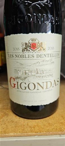 Rhône-dalen Gigondas Les Nobles Dentelles 2018