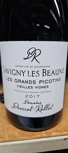 Bourgogne Savigny-lès-beaune Domaine Doussotrollet Les Grands Picotins Vieilles Vignes 2017