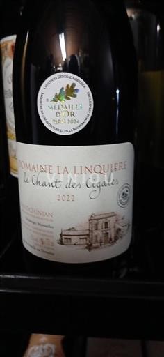 Languedoc Saint-Chinian Domaine La Linquière Le Chant des Cigales 2022