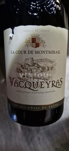 Rhône Valley Vacqueyras La Cour De Montmirail 2023