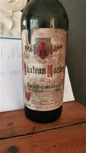 Bordeaux Saint-Émilion Grand Cru Château Rozier 1972