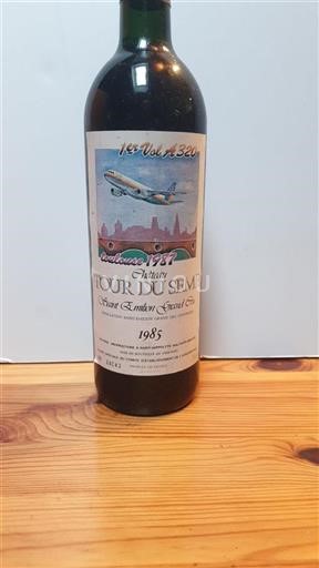 Bordeaux Saint-Émilion Grand Cru Grand Cru Château Tour Du Sème 1985