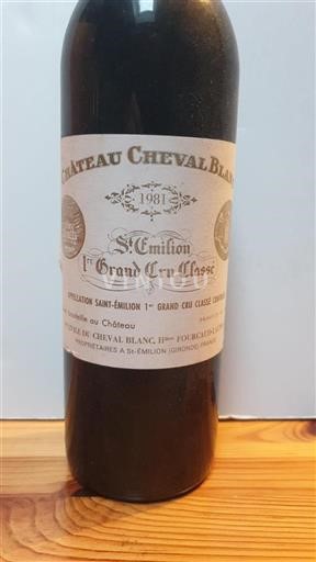 Bordeaux Saint-Émilion 1er Grand Cru Classé Château Cheval Blanc 1981