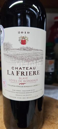Bordeaux Blaye-Côtes-de-Bordeaux Château La Frière 2019