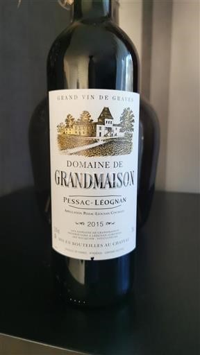 Burdeos Pessac-Léognan Château Grandmaison 2015