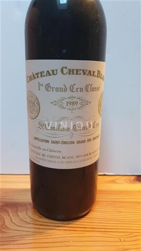 Bordeaux Saint-Émilion Grand Cru Château Cheval Blanc 1989
