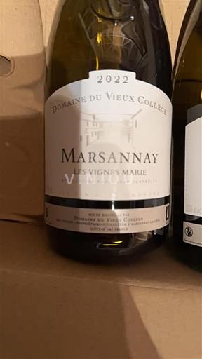 Borgogna Marsannay Domaine Vieux College Les Vignes Marie 2022