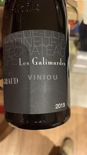 Rhônen laakso Châteauneuf-du-Pape Domaine Giraud Les Galimardes 2019