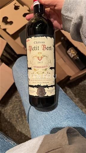 Bordeaux Saint-Émilion Grand Cru Grand Cru Château Petit Bert 2017