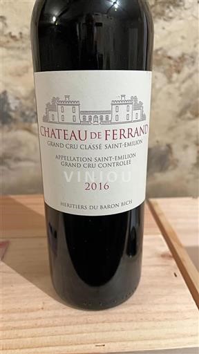 Bordeaux Saint-Émilion Grand Cru Château Ferrand 2016