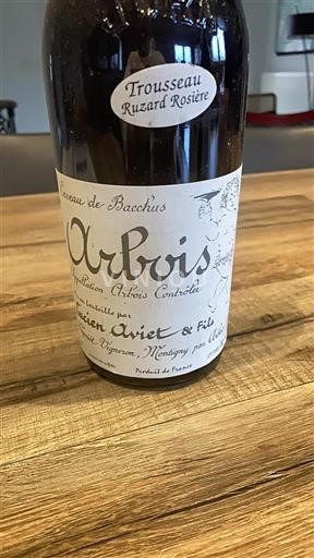 Jura Arbois Lucien Aviet & Fils Trousseau Ruzard Rosière 2017