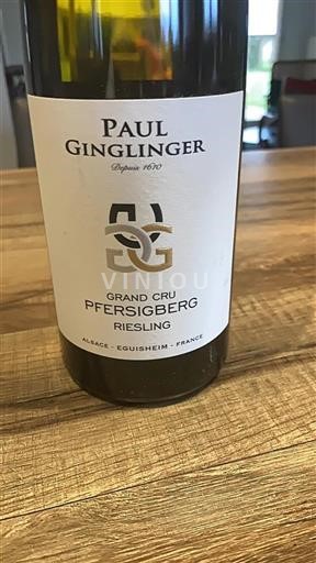 Elsass Alsace Grand Cru Grand Cru Paul Ginglinger Pfersigberg 2021