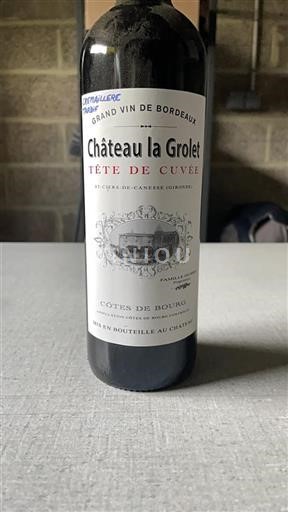 Bordeaux Côtes-de-bourg Château La Grolet Tête de 2018