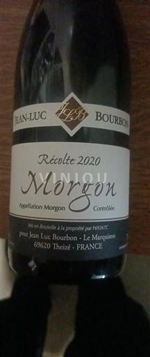 Beaujolais Morgon Jeanluc Bourbon 2020