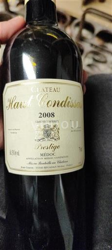 Bordeaux Médoc Haut Condissas Prestige 2008