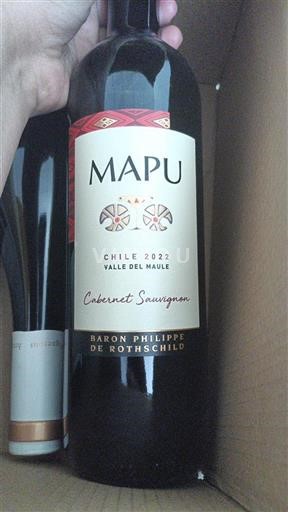 Vin Rouge sec MAPU Baron Philippe De Rothschild 2022 Chili Maule Valley