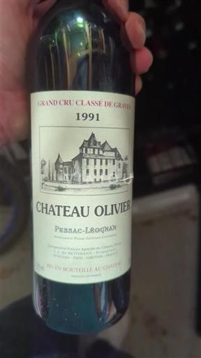 Burdeos Pessac-Léognan Grand Cru Classé de Graves Château Olivier 1991