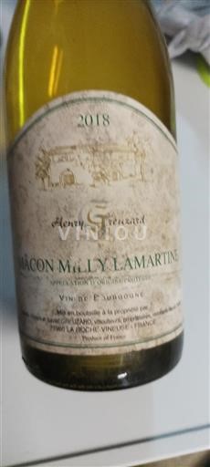 Borgogna Mâcon e Mâcon-Villages Henry Greuzard 2018
