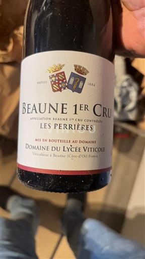 Bourgogne Ospecificerad Premier Cru Domaine Lycée Viticole Les Perri%c3%a8res 2019