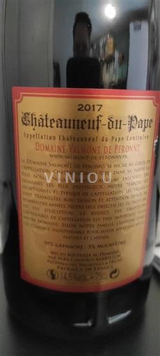 Vallée du Rhône Châteauneuf-du-pape Domaine Valmont De Peronny 2017