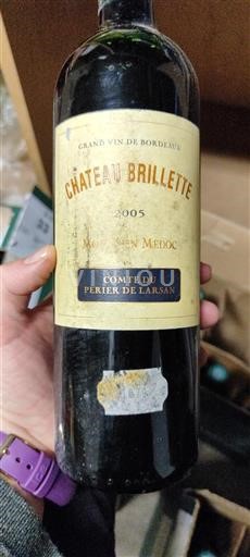 Bordeaux Moulis-en-Médoc Château Brillette Comte du Perier de Larsan 2005