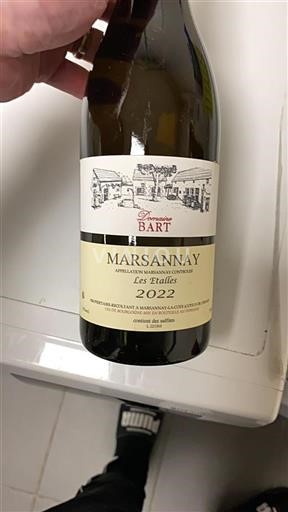 Borgogna Marsannay Domaine Bart Les Etalles 2022