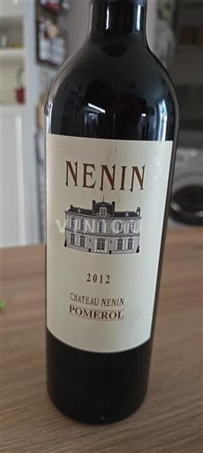 Bordeaux Pomerol Château Nénin 2012