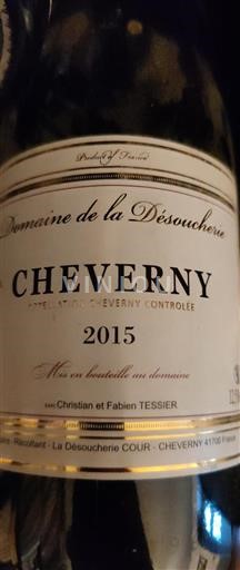 Údolí Loiry Cheverny Domaine La Désoucherie 2015