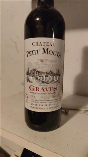 Bordeaux Graves Château Petit Mouta 2015