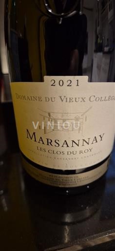 Burgundy Marsannay Domaine Vieux College Les Clos du Roy 2021