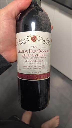 Bordeaux Saint-Estèphe Cru Bourgeois Château Haut Baradieu 1993