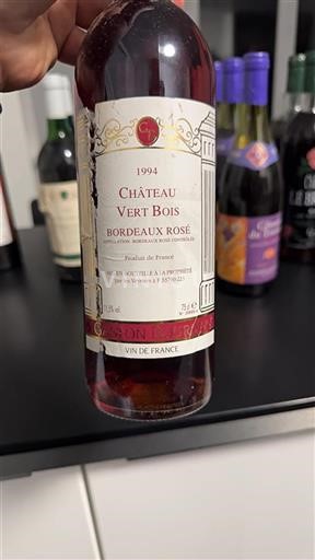 Bordeaux Bordeaux rosé Château Vert Bois 1994
