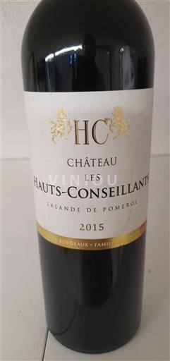 Bordeaux Lalande-de-Pomerol Château Les Hauts Conseillants 2015