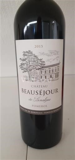 Bordeaux Pomerol Château Beauséjour De Bonalgue 2015